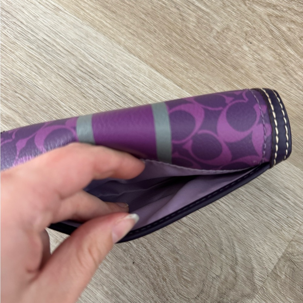 Coach RARE Purple Leather Tote + 5 Matching Accessories | Collector Set - Picture 14 of 16